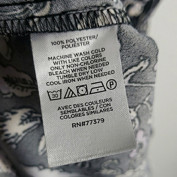 NWOT Ann Taylor Floral Midi Dress Flutter Sleeve Black White Whymsical Classic - Picture 12 of 12